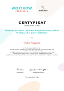 certyfikat ukończenia kursu komunikacja psów page 0001